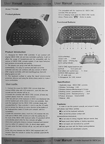 Детска клавиатура Prodico Xbox One Keyboard Chatpad контролера на Xbox One