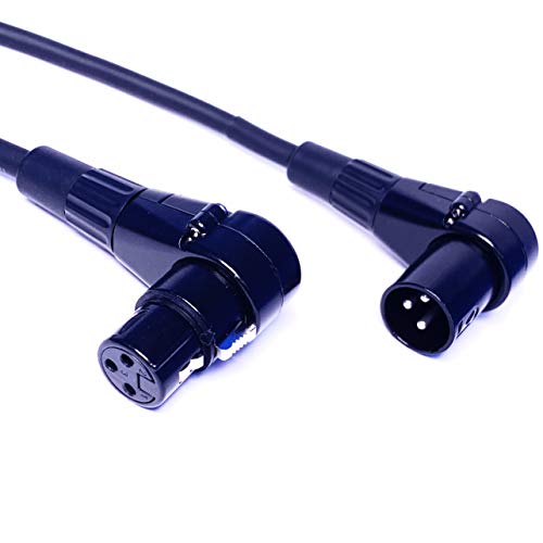 CESS-039 Удлинительный /кабел за връзка с 3-пинов XLR конектор с десния ъгъл на наклона, 2 бр.
