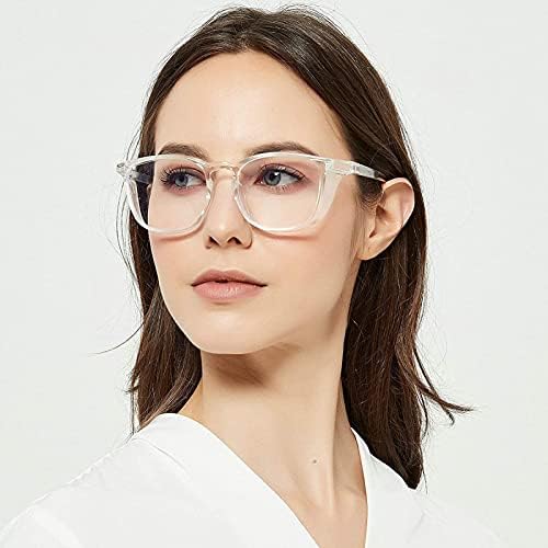 Защитни Очила BOBLUEON СЪС Защита От Замъгляване, Прозрачно Синя Светлина, Блокиране Защита на Очите Очила медицинска