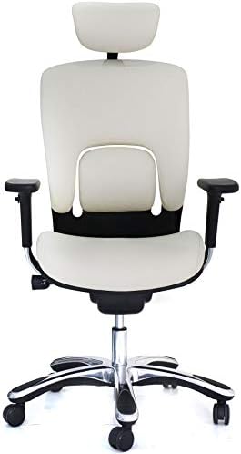 Офис стол GM Seating Ergolux от естествена кожа за мениджъри - Лумбална подкрепа, Ергономичен Офис стол за домашния
