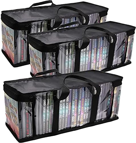 ОСНОВНАТА Чанта за съхранение на DVD, удобен за носене калъф за съхранение на CD, медии-чанта за 96 филми /