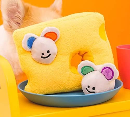 Интерактивна Пищащая, Забавна, Уникална играчка плюшен PawfectPals от асортимент за кучета (Сирене и Мишка)