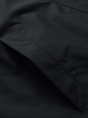 Мъжко яке-бомбер с тапицерия на цветна ивица HEMTIK без тениски (Цвят: черен Размер: Голям)
