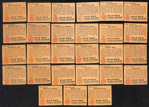 1949 Боуман Дивия Запад VGEX лот 27 (22 различни) карти нисък / среден клас D76718 Graded VGEX - Комплекти за хокей