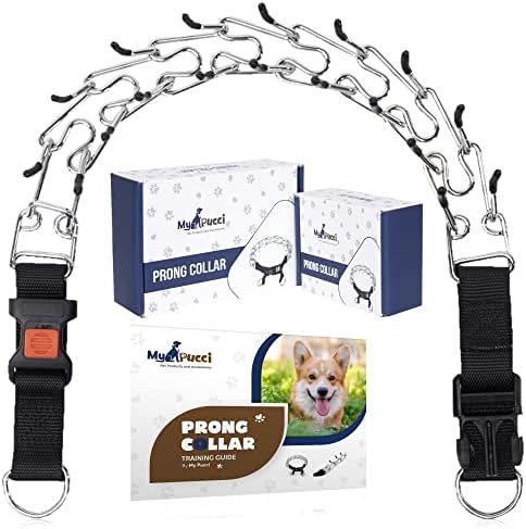 Тренировъчен нашийник My Pucci с фини зъби за кучета - Нашийник-капаче за домашни любимци с быстросъемной ключалка и заоблени