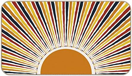 Абстрактни Слънчеви Лъчи, Цветни Слънчевата Светлина, Естествения Пейзаж, Врата на Мат, 17 X 30, Декоративен Домашен