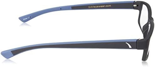 Очила SAV Eyewear Мъжки Sportex Ar4160 Сини Правоъгълни Очила за четене, 29 мм + 2,5