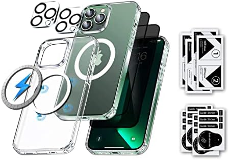 [Телефон с пълна защита 5 в 1, който е съвместим с iPhone 14 Pro Max Pro] 2 опаковки със защитно фолио за екрана