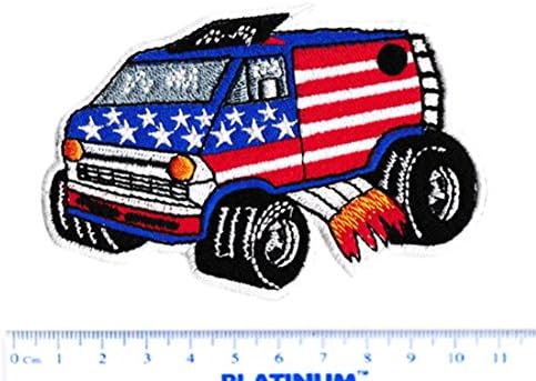 Нашивка на ризата Van Shaggin Wagon в ретро стил на САЩ на 70-те години на поръчка е 11 см - Икона - Ленти - Кола - Кино - 70-80-те