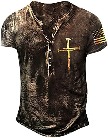Ризи Хенли за Мъже, Мъжки t-shirt, Реколта Тактически Тениска, Риза С Графичен Принтом, Военни Ризи С Къс Ръкав