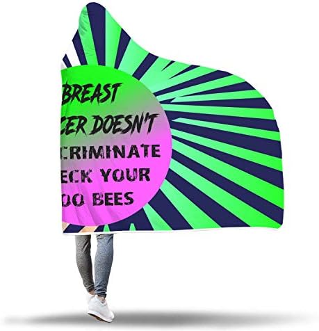 Одеало с качулка PrintAwish за повишаване на информираността за рака на гърдата