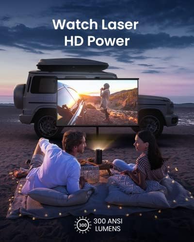 Мъглявина Anker Capsule 3 Laser 1080p, Smart, Wi-Fi, Bluetooth, Мини-проектор, Преносим проектор, Dolby Digital, Поддържа