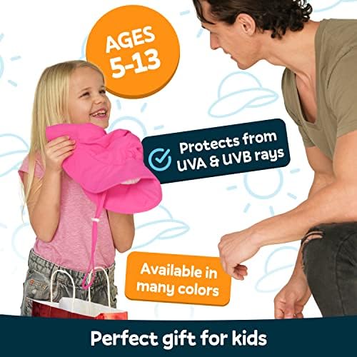Детска солнцезащитная шапка GearTOP за момчета и момичета с защита от uv 50+, Детски Шапки-кофи за Сафари, Риболов,
