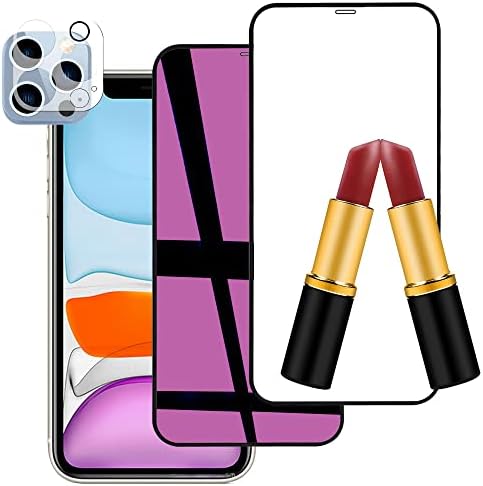 Umhlaba е Съвместим с iPhone 11 Pro Max Огледало Закалено Стъкло С предпазно фолио за дисплея и обектива