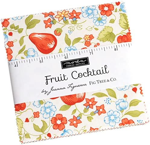Очарователен комплект за плодов коктейл от Джоанны Фигероа; Квадрати от предварително вырезанной тъкан 42-5 инча