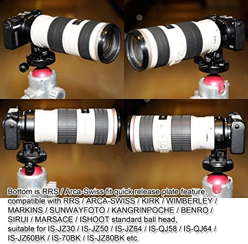 iShoot Метална Замяна Основна Опора за краката за Canon EF-EOS M за Монтиране на обектива Беззеркальной камера