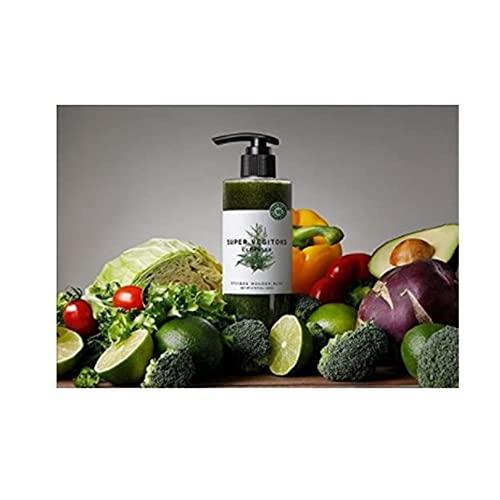 Чудо-Средство за измиване на Супер Vegitoks Зелен 300 мл + Кухненски Комплект + Зелено 3 мл 2ea | O2 Bubble