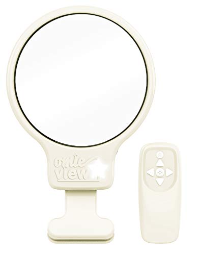 Огледало в люльке Omie View - крепящееся огледало с дистанционно управление и led подсветка за наблюдение на детето. Използвайте с люлки или бебешко яслите.