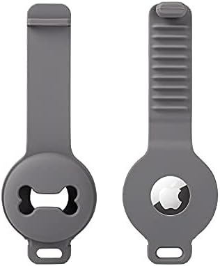 Силиконов калъф за Apple® AirTag за домашни любимци Navy Otter, съвместим с ошейником и шлейкой, съвместим с раница и чанта