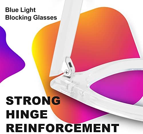 Очила VISOONE Blue Light Blocking Кръгли, със Защита от Компютърни отблясъци за Игри, Четене на Жените и Мъжете