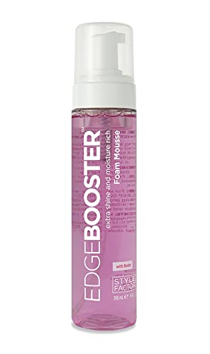 Пенка за тайна Style Factor Edge Booster Extra Shine Rich Moisture Foam Mousse 9 Унции (с кокосова вода)