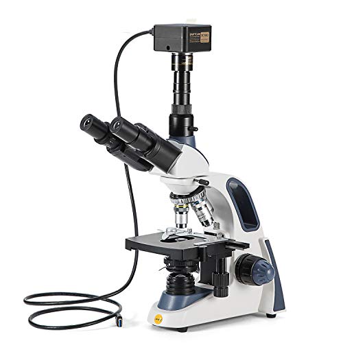 16-Мегапикселова камера Swiftcam за микроскопи, с Намаляващо обектив, Калибровочным комплект, адаптери за очни тръби и