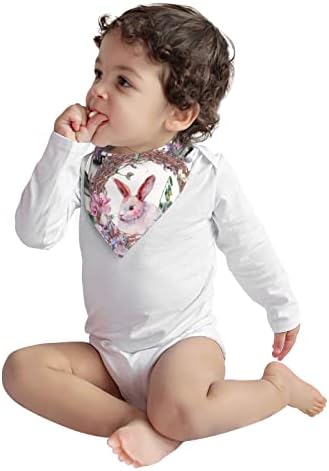 Augenstern Памучни Бебешки Лигавници Пролет Честит Великден Бъни Детска Кърпа Лигавници При Прорезывании Зъбите Хранително-Вкусовата