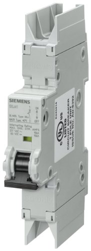 Миниатюрен автоматичен прекъсвач Siemens 5SJ41048HG42, номинална на UL 489, 1 щифта ключа, максимум 4 Ампер,