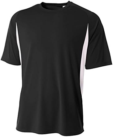 Мъжки благородна Влагоотводящая тениска с цветен блок, формат А4