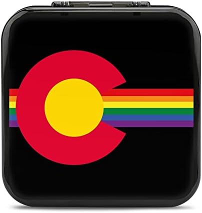 Калъф за игра на карти Colorado Rainbow за Switch с Индивидуален Дизайн Switch Lite Преносим Кутия За Съхранение с 24 Слота