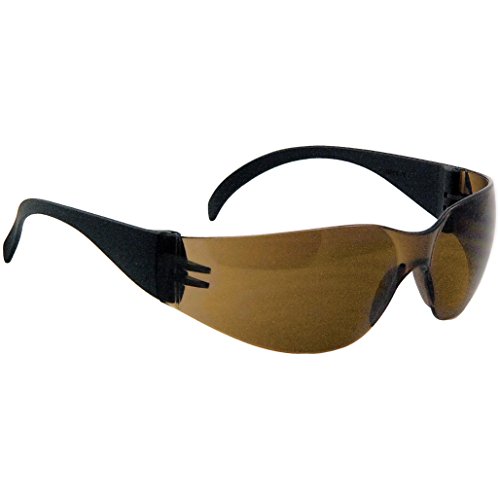 Galeton 11024 Outlaw Леки Защитни Очила със защита от надраскване и много широки дужками, Кафе