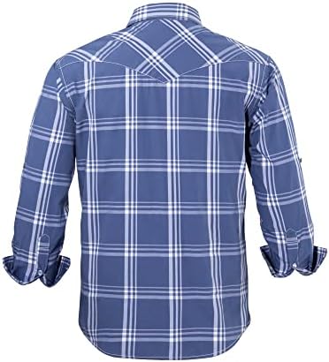 Мъжки Ежедневни Работни Ризи COEVALS CLUB в стил Уестърн-Каубой с дълъг ръкав и Перлената Закопчалка