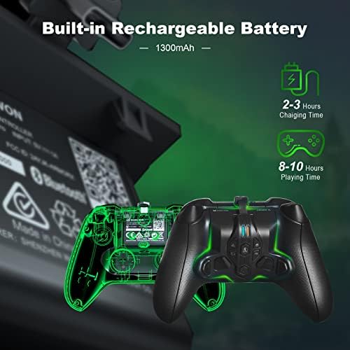 Безжичен Бутон за Връщане на контролера на Xbox Series X/S, Закрепване на лопатките на контролера Поддържа платформа Xbox Series X/S|Xbox One|Switch|PC/P4, (черна) Стандартна версия