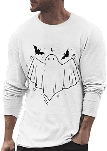 Мъжки блузи на Хелоуин 2022, Мъжки Есенно-Зимни Приталенные Ежедневни Ризи в Ретро Стил на Стария Свети Валентин за