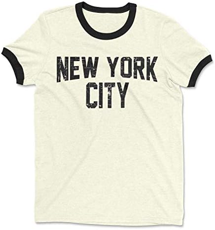 Тениска New York City Ringer Tee, Мъжка Риза В стил Ретро