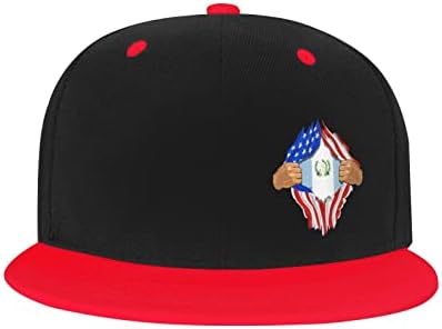 Детска бейзболна шапка със знамената на САЩ и Гватемала BOLUFE, има добра дишаща функция, естествен комфорт и