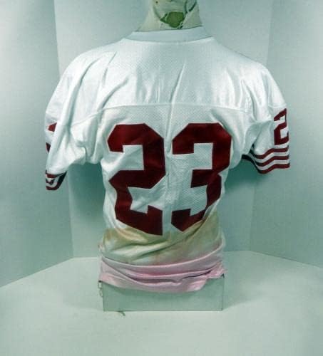 1995 Сан Франциско 49ерс Маркес Поуп 23 Публикувано В играта Бяла Риза 44 DP30183 - Използваните тениски За