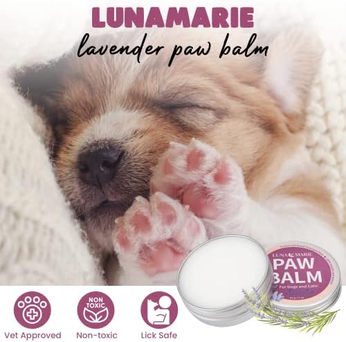 Спа комплект за кучета LunaMarie, 7 позиции - Включва четка за вана, шампоан за домашни любимци, балсам за лапите, конопено