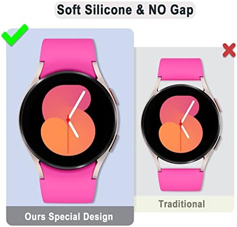 15 бр. Galaxy watch 5/4 band, за Samsung galaxy 5 watch Band pro 44 мм 45 мм 40 мм, Силиконов Спортен каишка Correa