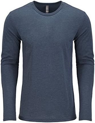 Мъжки t-shirt Next Level Tri-Blend с дълъг ръкав Crew Tee (6071)