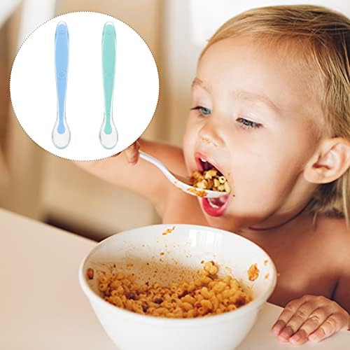 Toddmomy 6 бр Храна с Гъвкави Детски Прибори за хранене, Лъжичка За Съхранение на Бебешка Храна, Тренировочная