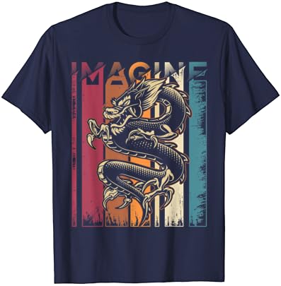 Тениска Imagine Dragon Vintage Cool Art С Изображение На Дракон