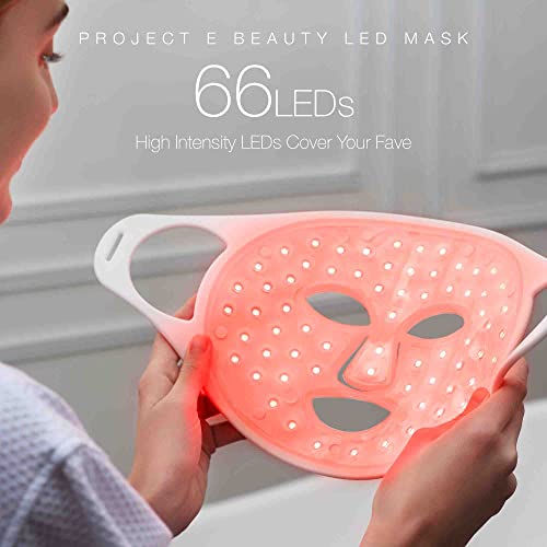 Project E Beauty Led Светотерапевтическая маска | Led маска за лице | против Стареене и анти Акне | Лек за акне и