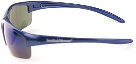Защитни очила Jackson 3016311 KC 21301, Еквалайзер Smith & Wesson, Синя Дограма, Сини Огледални лещи, 1 Чифт