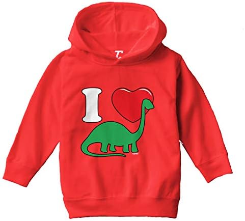 Аз обичам динозаврите - Динозавър Брахиозавр За деца /Youth Руното hoody с качулка