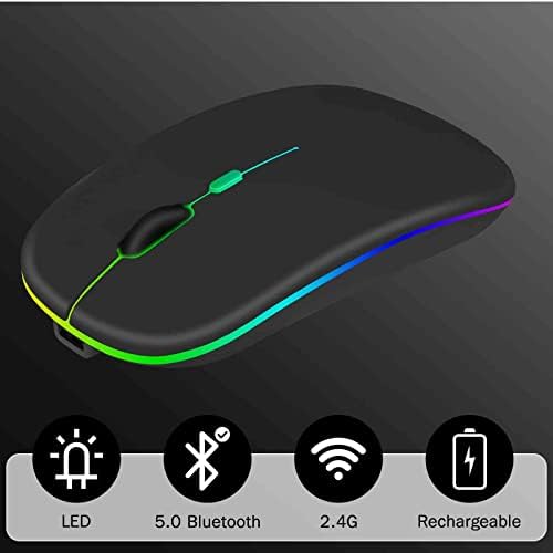 2,4 Ghz и Bluetooth Мишка, Акумулаторна Безжична мишка за Huawei MediaPad M6 Turbo 8,4 Безжична мишка с Bluetooth