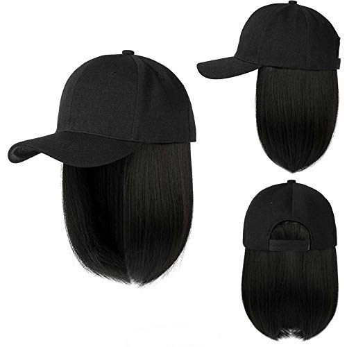 Бейзболна шапка YEKEYI, перука с наращенными коса, синтетични перука, шапка за жени, регулируем бейзболна шапка