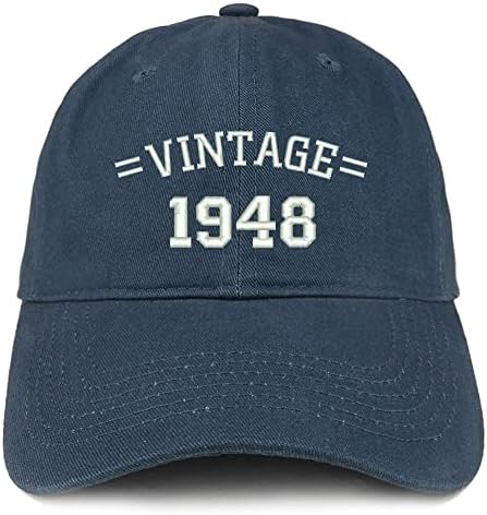 Магазин за модни дрехи Реколта бейзболна шапка на 75-ия Рожден ден на 1948 г.