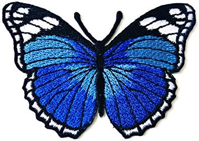 TH Пеперуда Син Цвят, Ретро Красив Логото на Желязо в зашит нашивке Яке Тениска Нашивка Пришитая Желязо с бродерия