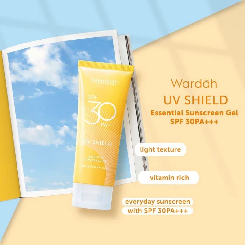 Слънцезащитен гел WARDAH UV Shield SPF30 40 мл - слънцезащитен крем с широк спектър на защита, 30 пъти по-оптимален